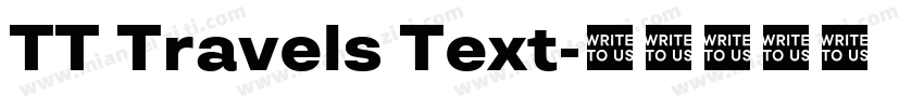 TT Travels Text字体转换